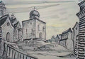 Nicholas Roerich old town Art A4 Photo Print
