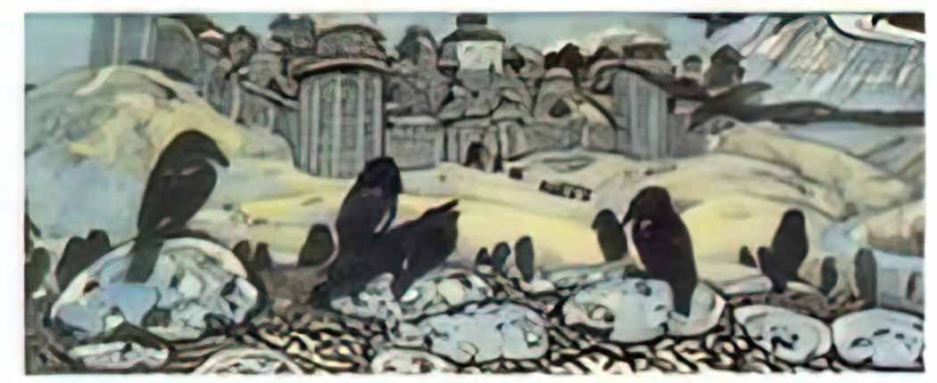 Nicholas Roerich ominous 1901 Art A4 Photo Print