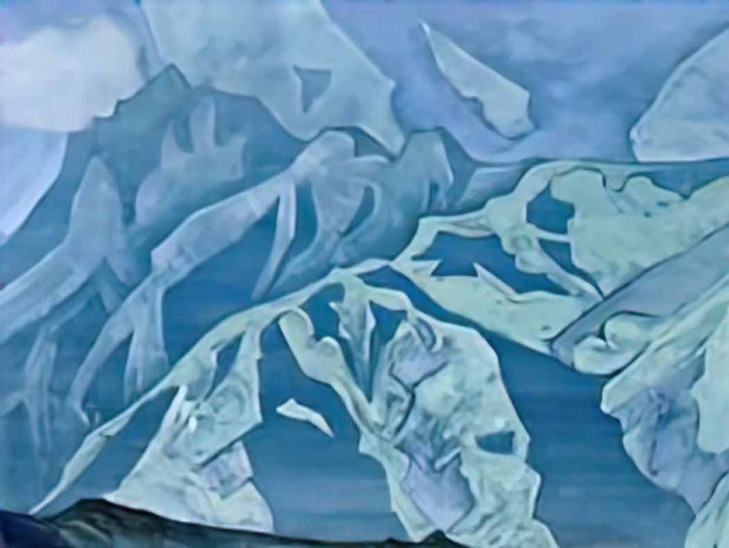 Nicholas Roerich on falut 1924 Art A4 Photo Print