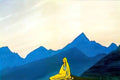 Nicholas Roerich on himalayan peaks 1933 Art A4 Photo Print
