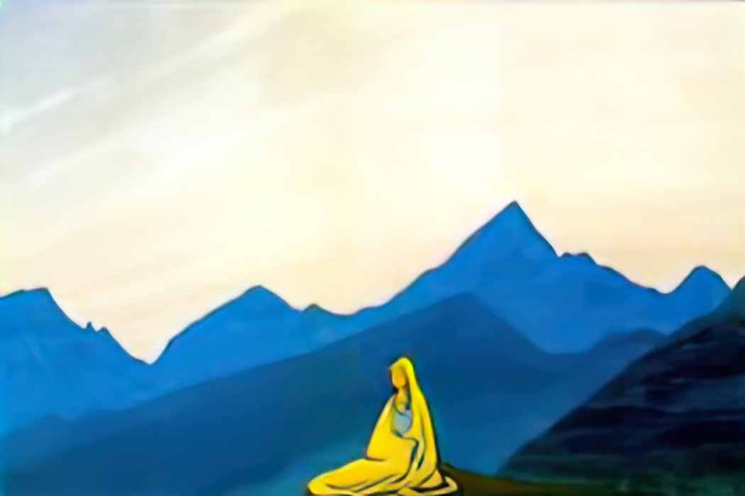 Nicholas Roerich on himalayan peaks 1933 Art A4 Photo Print