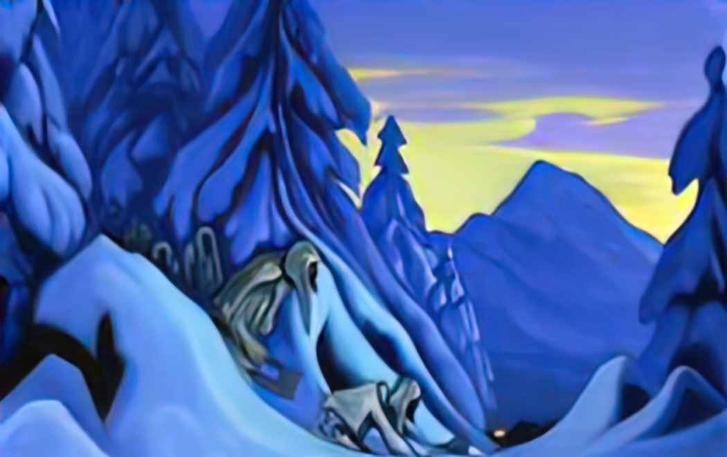 Nicholas Roerich partisans 1943 Art A4 Photo Print
