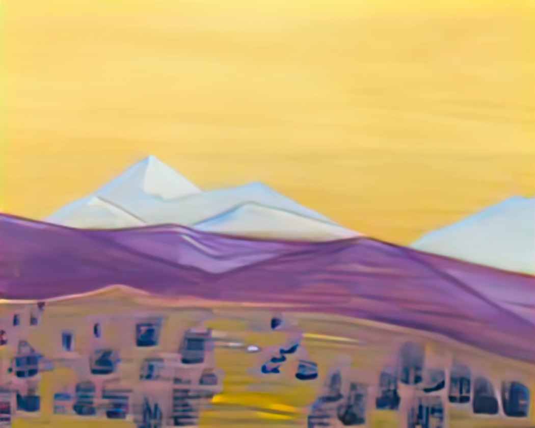 Nicholas Roerich pass tangla Art A4 Photo Print