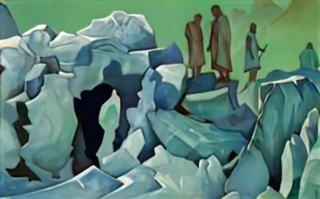 Nicholas Roerich patrol of himalayas 1925 Art A4 Photo Print