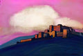 Nicholas Roerich pink sky 1933 Art A4 Photo Print