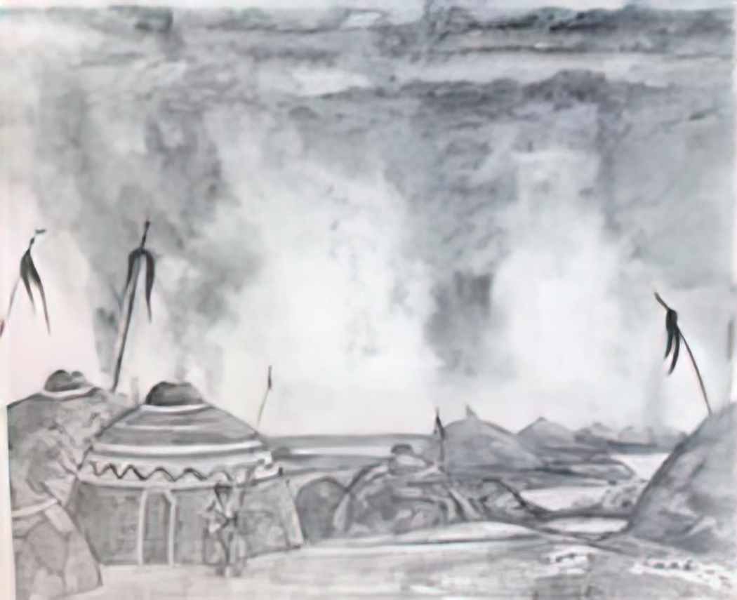 Nicholas Roerich polovtsian camp 1914 2 Art A4 Photo Print