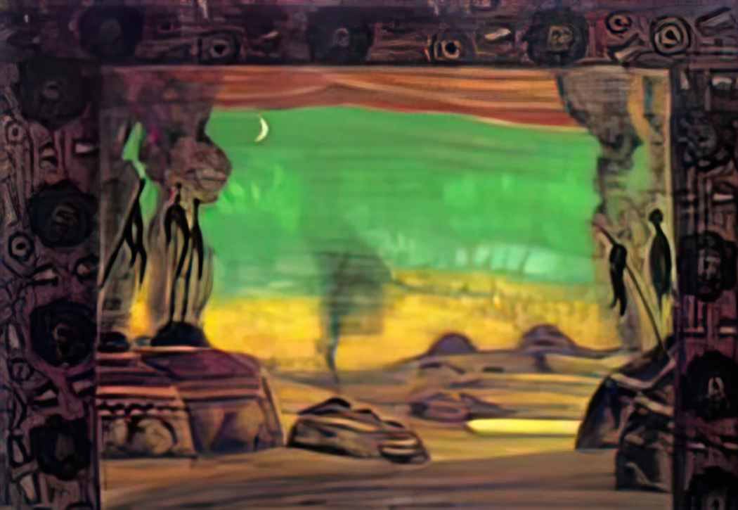 Nicholas Roerich polovtsian camp 1919 Art A4 Photo Print