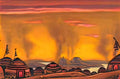 Nicholas Roerich polovtsian camp 1943 Art A4 Photo Print