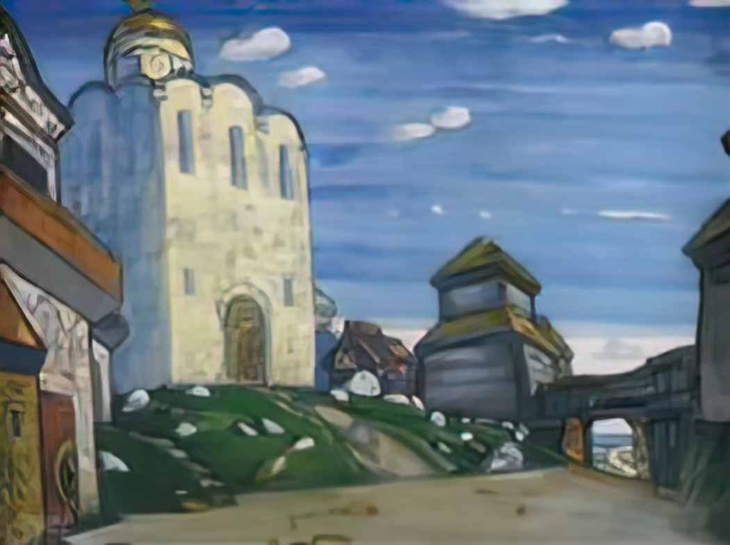 Nicholas Roerich putivl 1908 Art A4 Photo Print