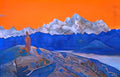 Nicholas Roerich red lama 1924 Art A4 Photo Print
