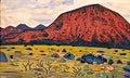 Nicholas Roerich red mountain santa fe 1921 Art A4 Photo Print