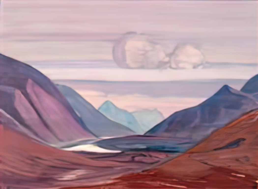 Nicholas Roerich river chandra 1931 Art A4 Photo Print