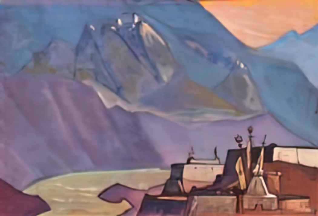 Nicholas Roerich river chandra 1932 Art A4 Photo Print