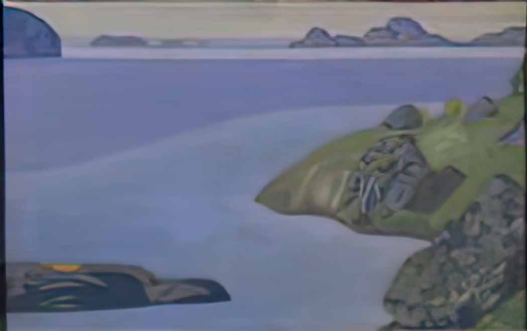 Nicholas Roerich rocky seashore 1916 Art A4 Photo Print
