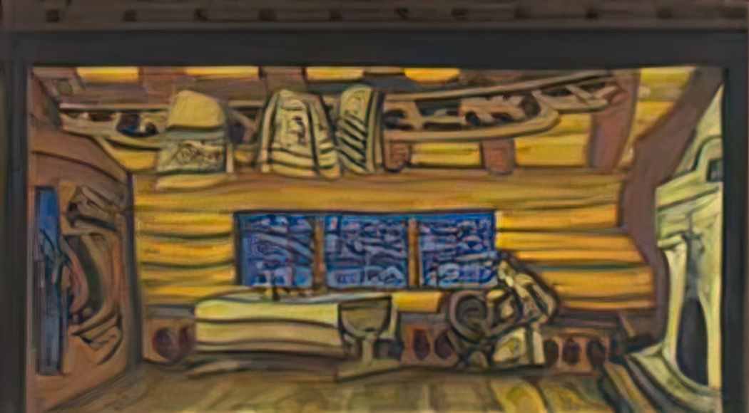 Nicholas Roerich russian hut 1919 Art A4 Photo Print