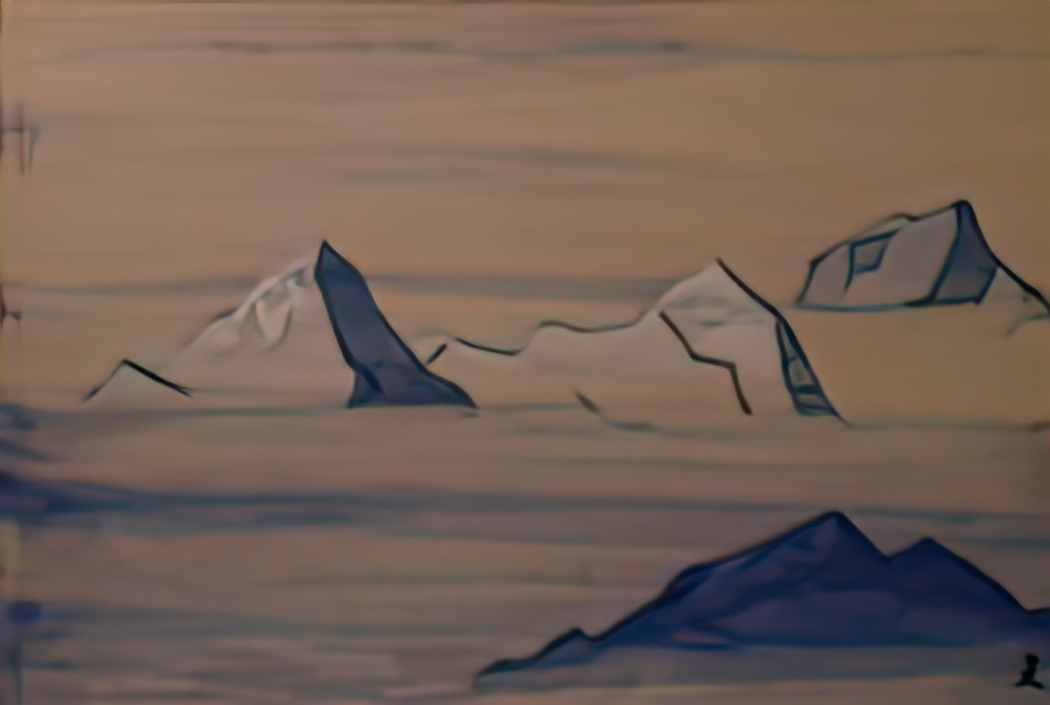 Nicholas Roerich sacred himalayas 1933 Art A4 Photo Print