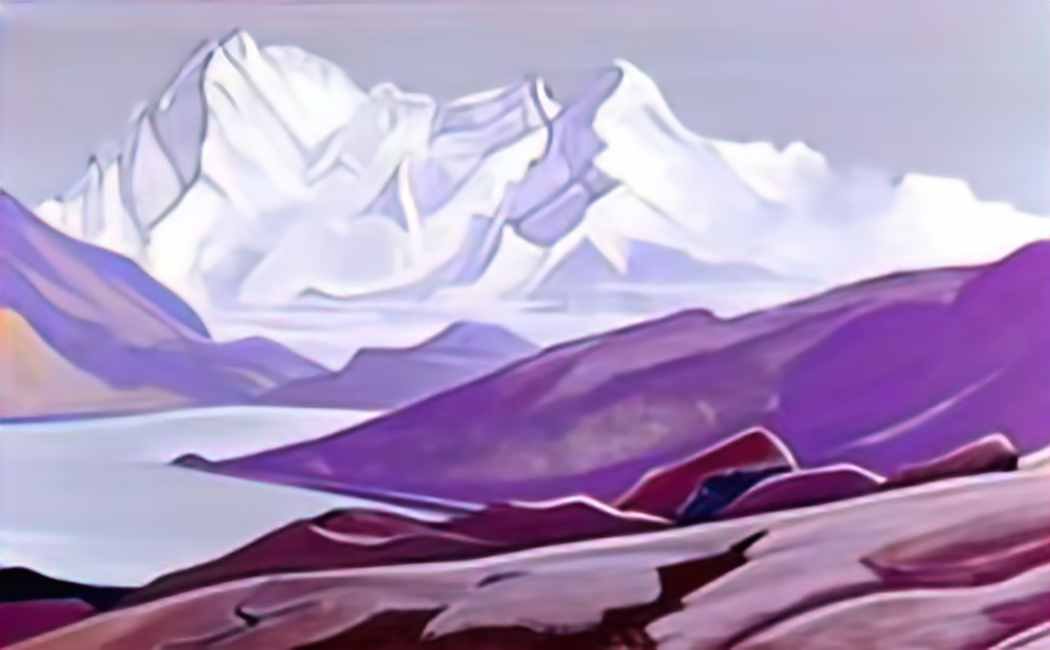 Nicholas Roerich sacred himalayas 1934 Art A4 Photo Print