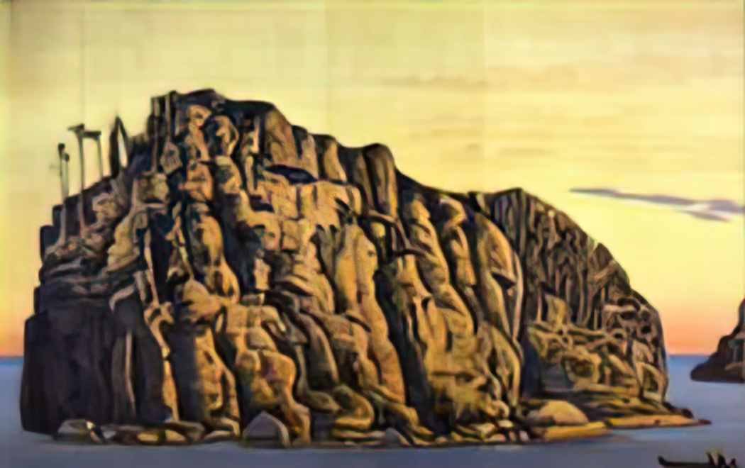 Nicholas Roerich sacred island 1917 Art A4 Photo Print