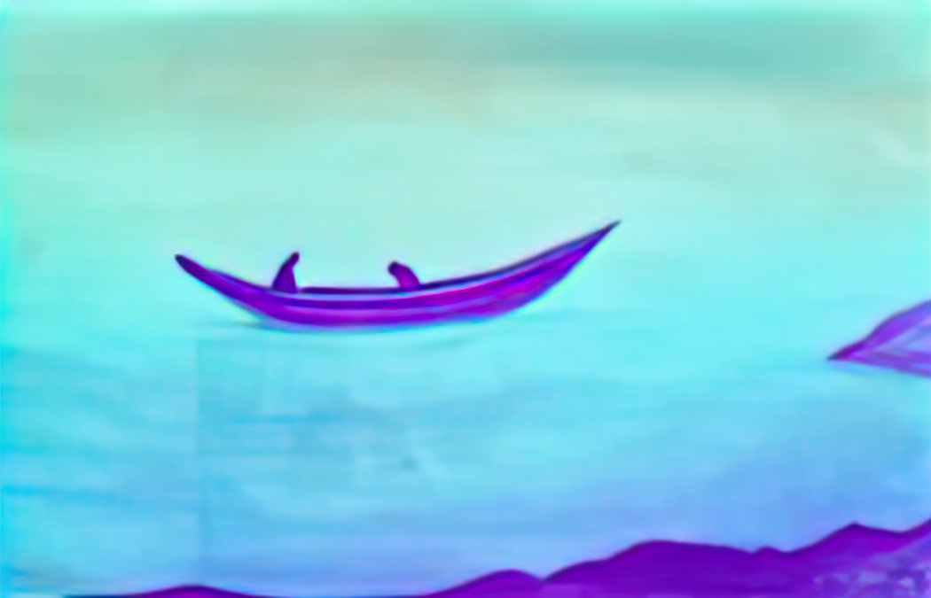 Nicholas Roerich sadness two in boat 1939 Art A4 Photo Print