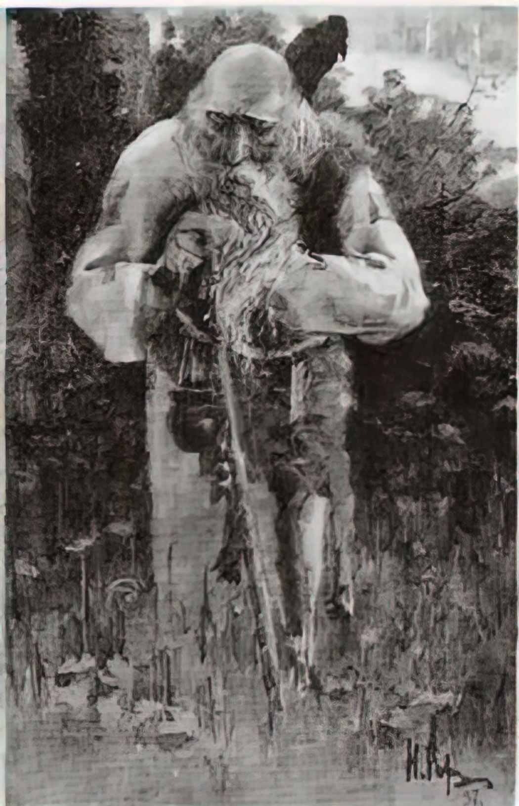 Nicholas Roerich sage 1897 Art A4 Photo Print