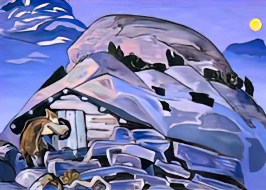 Nicholas Roerich sage 1918 Art A4 Photo Print