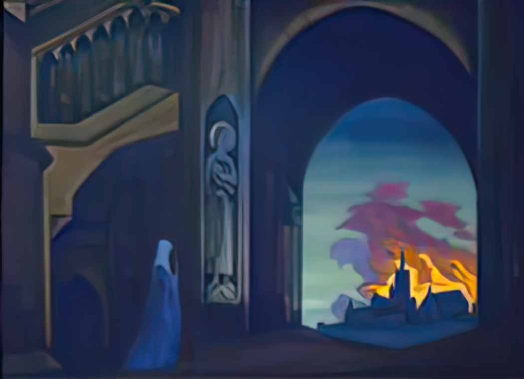 Nicholas Roerich saint genevieve 1933 Art A4 Photo Print