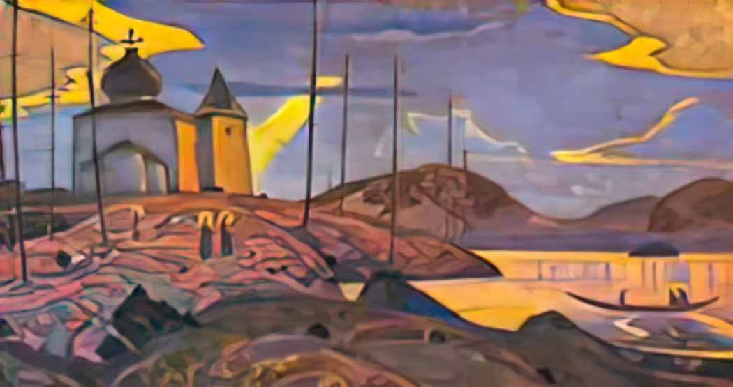 Nicholas Roerich saint guests 1923 Art A4 Photo Print