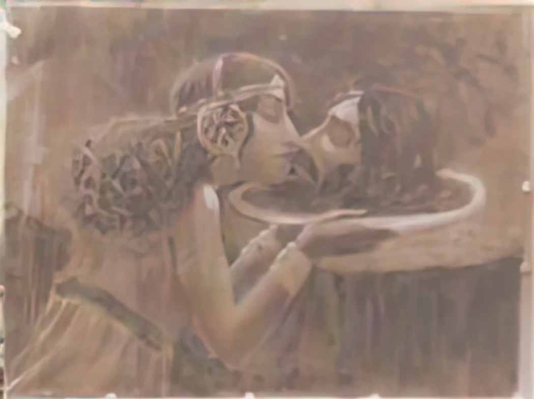 Nicholas Roerich salome with head of st john the baptist Art A4 Photo Print