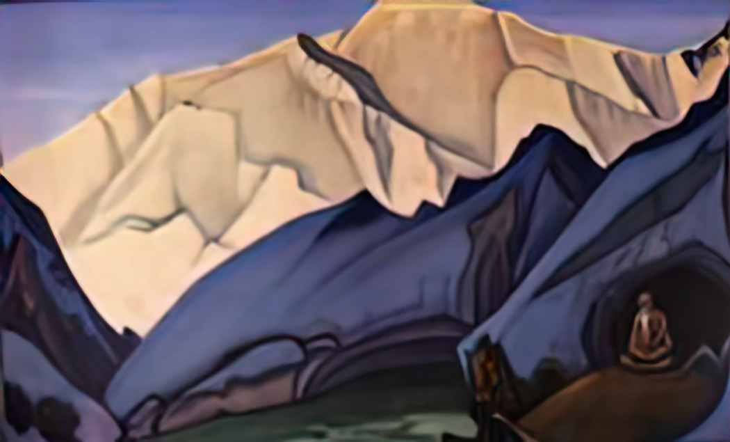 Nicholas Roerich santana 1944 Art A4 Photo Print