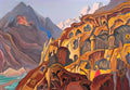 Nicholas Roerich sared caves 1932 Art A4 Photo Print