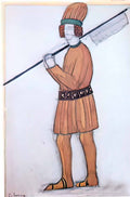 Nicholas Roerich servant 1912 Art A4 Photo Print