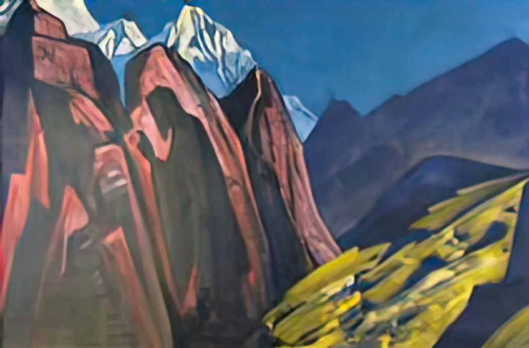 Nicholas Roerich shadow of the teacher 1932 Art A4 Photo Print