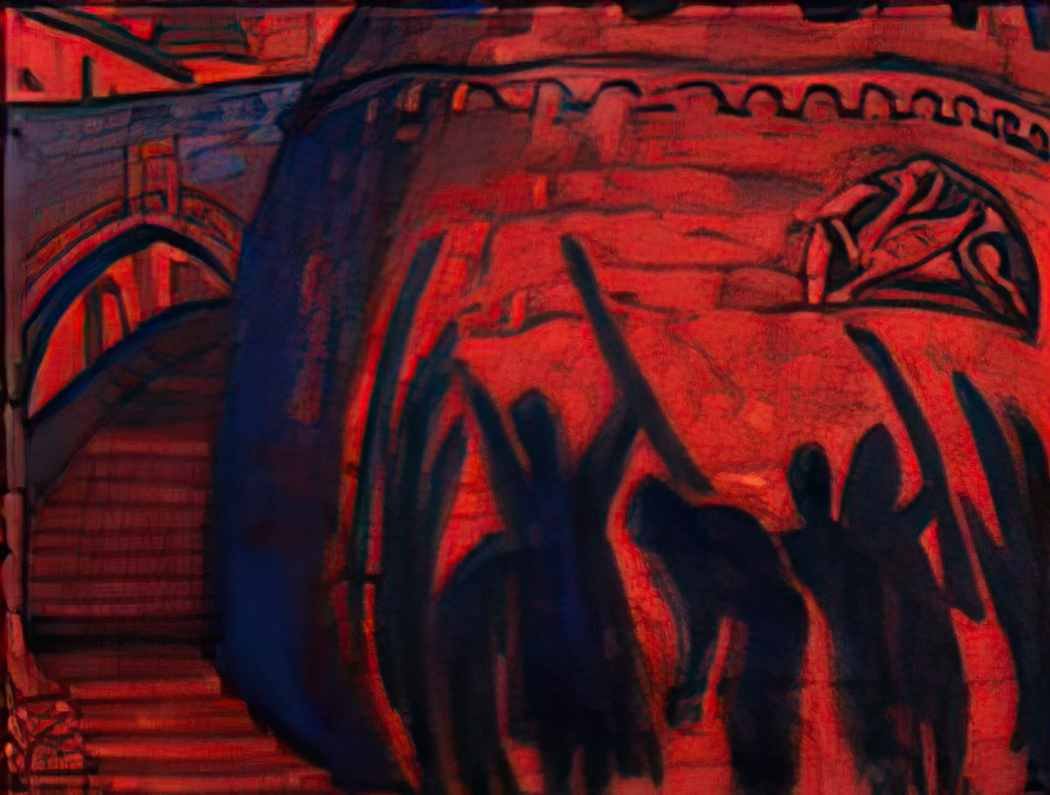 Nicholas Roerich shadows 1916 Art A4 Photo Print