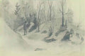 Nicholas Roerich sketch of countryside Art A4 Photo Print