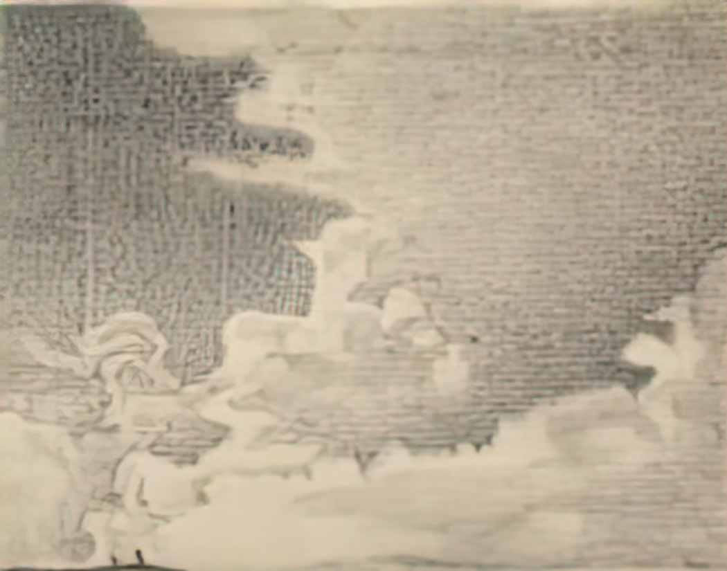Nicholas Roerich sketch of landscape and clouds 1 Art A4 Photo Print