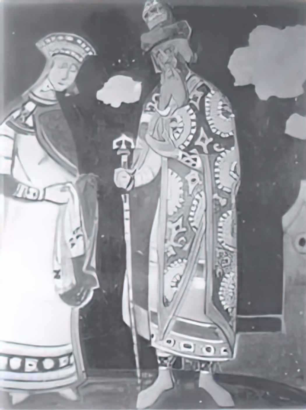 Nicholas Roerich snow maiden and berendey 1920 Art A4 Photo Print