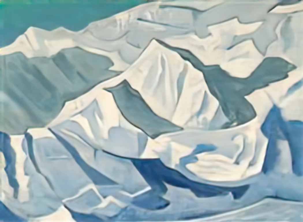 Nicholas Roerich snowy lift 1924 Art A4 Photo Print