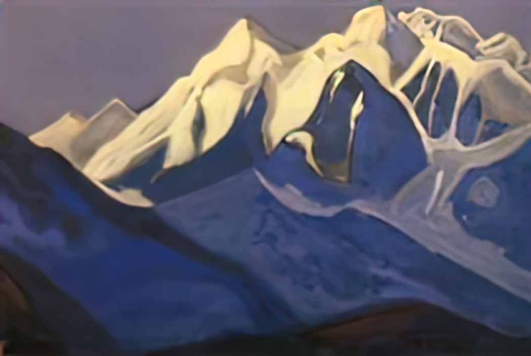 Nicholas Roerich snowy peaks Art A4 Photo Print
