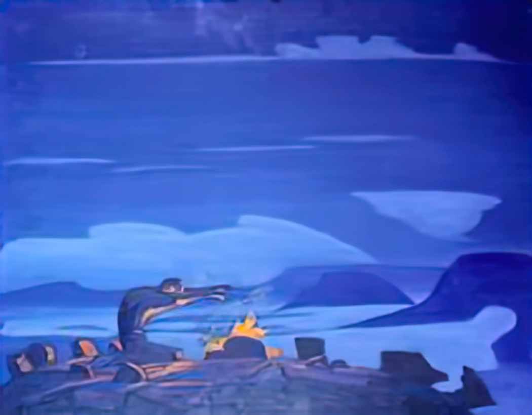 Nicholas Roerich spell words 1922 Art A4 Photo Print