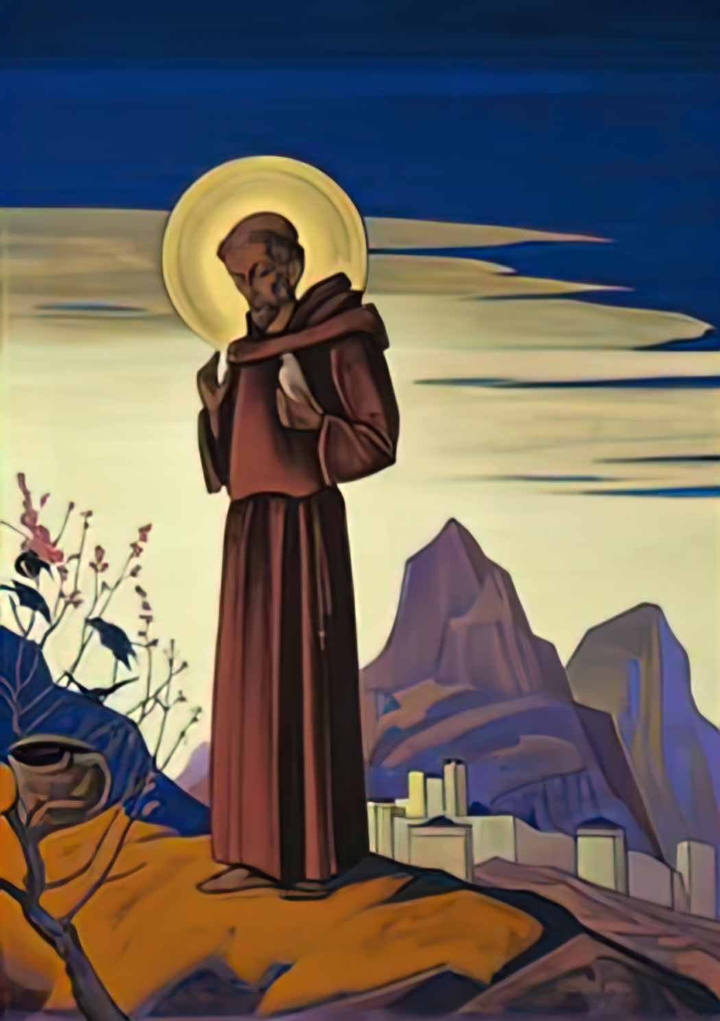 Nicholas Roerich st francis 1931 Art A4 Photo Print