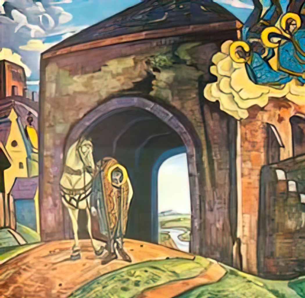 Nicholas Roerich st mercurius of smolensk 1918 1 Art A4 Photo Print
