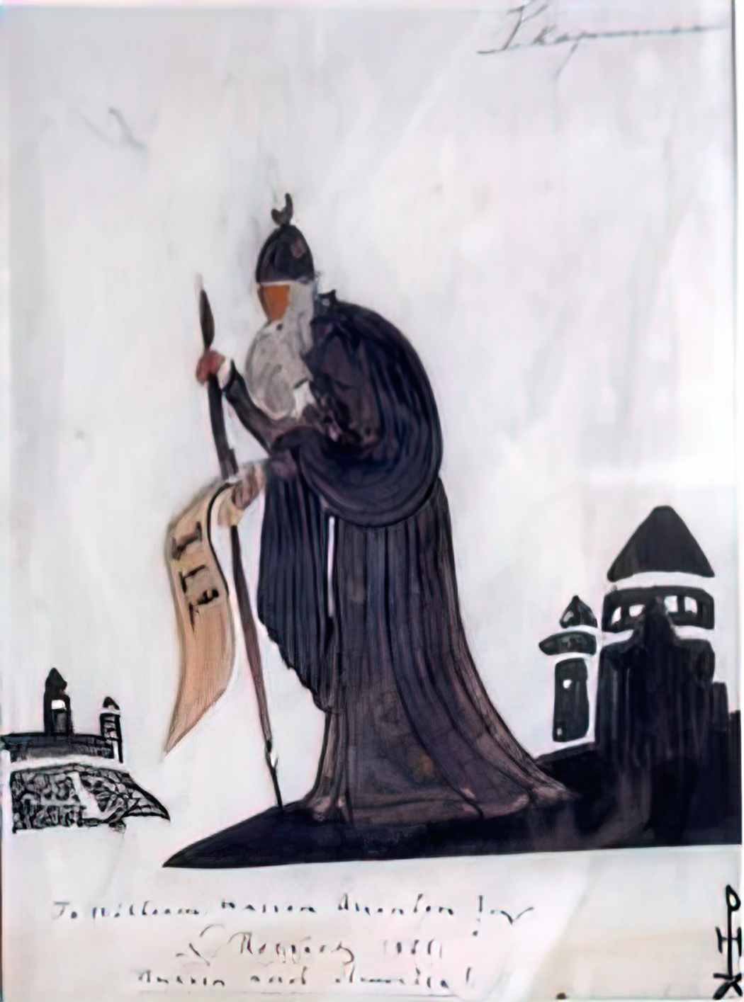 Nicholas Roerich stargazer 1921 Art A4 Photo Print