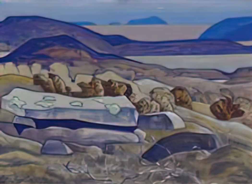 Nicholas Roerich stone of the leader 1918 Art A4 Photo Print