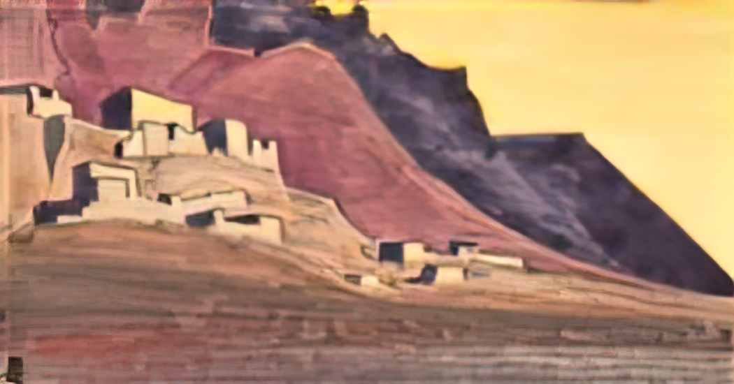 Nicholas Roerich strongholds of tibet study 1932 Art A4 Photo Print