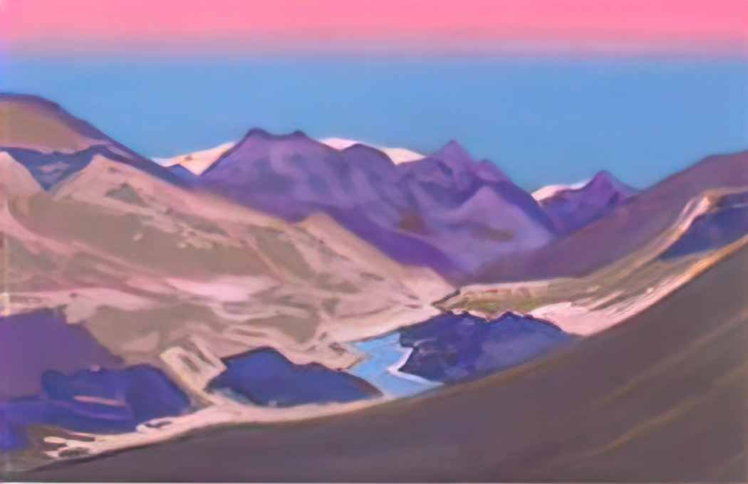 Nicholas Roerich study of mountains 1 Art A4 Photo Print
