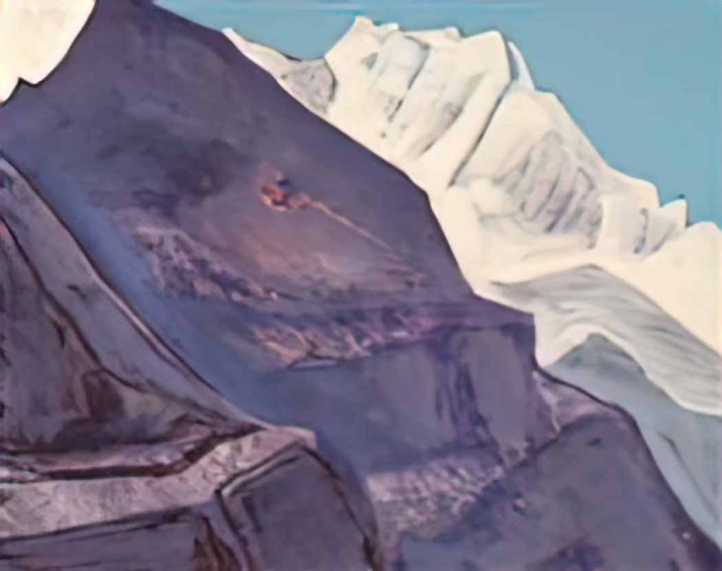 Nicholas Roerich study of mountains 1933 Art A4 Photo Print