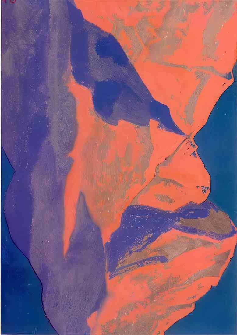 Nicholas Roerich study of mountains 3 A4 Photo Print