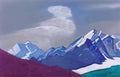 Nicholas Roerich study of mountains 6 Art A4 Photo Print
