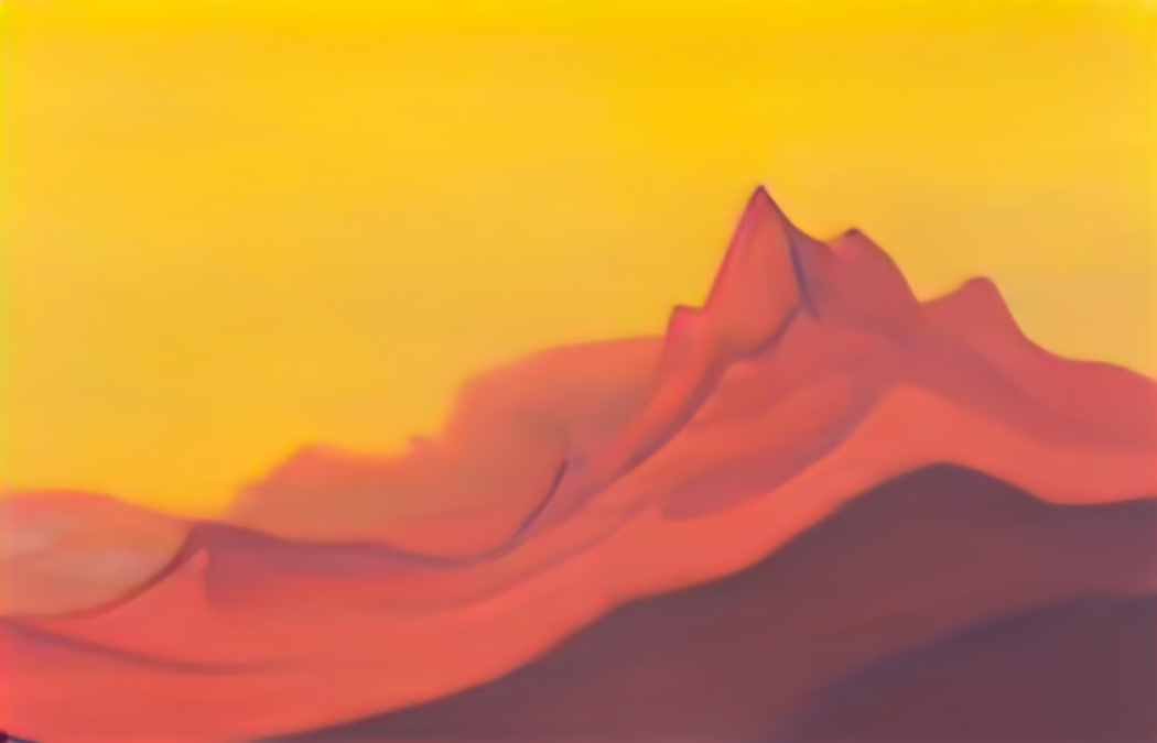 Nicholas Roerich study of mountains Art A4 Photo Print