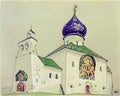 Nicholas Roerich study of saint alexius temple 1909 Art A4 Photo Print